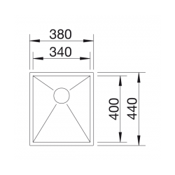 Zlewozmywak Blanco ZEROX 340-IF Z KOR. INFINO 521 582